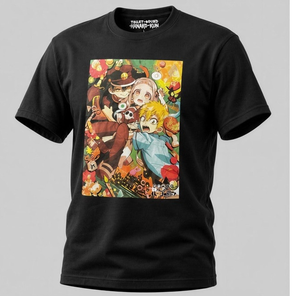 Hot Topic Toilet-Bound‎ Hanako-kun T-Shirt Mens Size Medium Black Anime Graphic